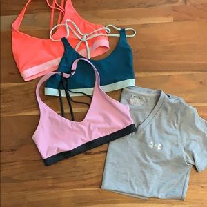 Under Armor Sports-bra/ Shirt Bundle